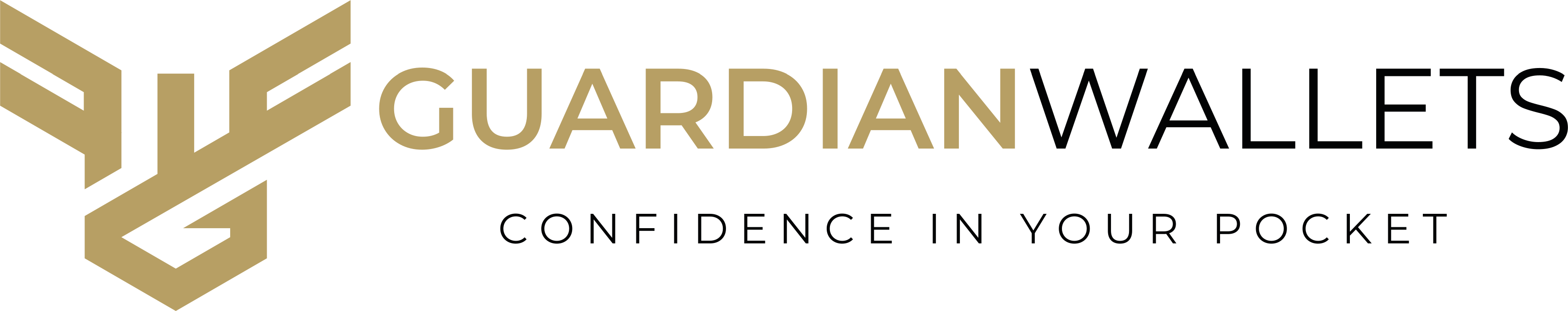 The Guardian Wallets logo featuring a shield and a wallet icon