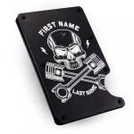 RFID Metal Wallet - Skull Garage - Image 4