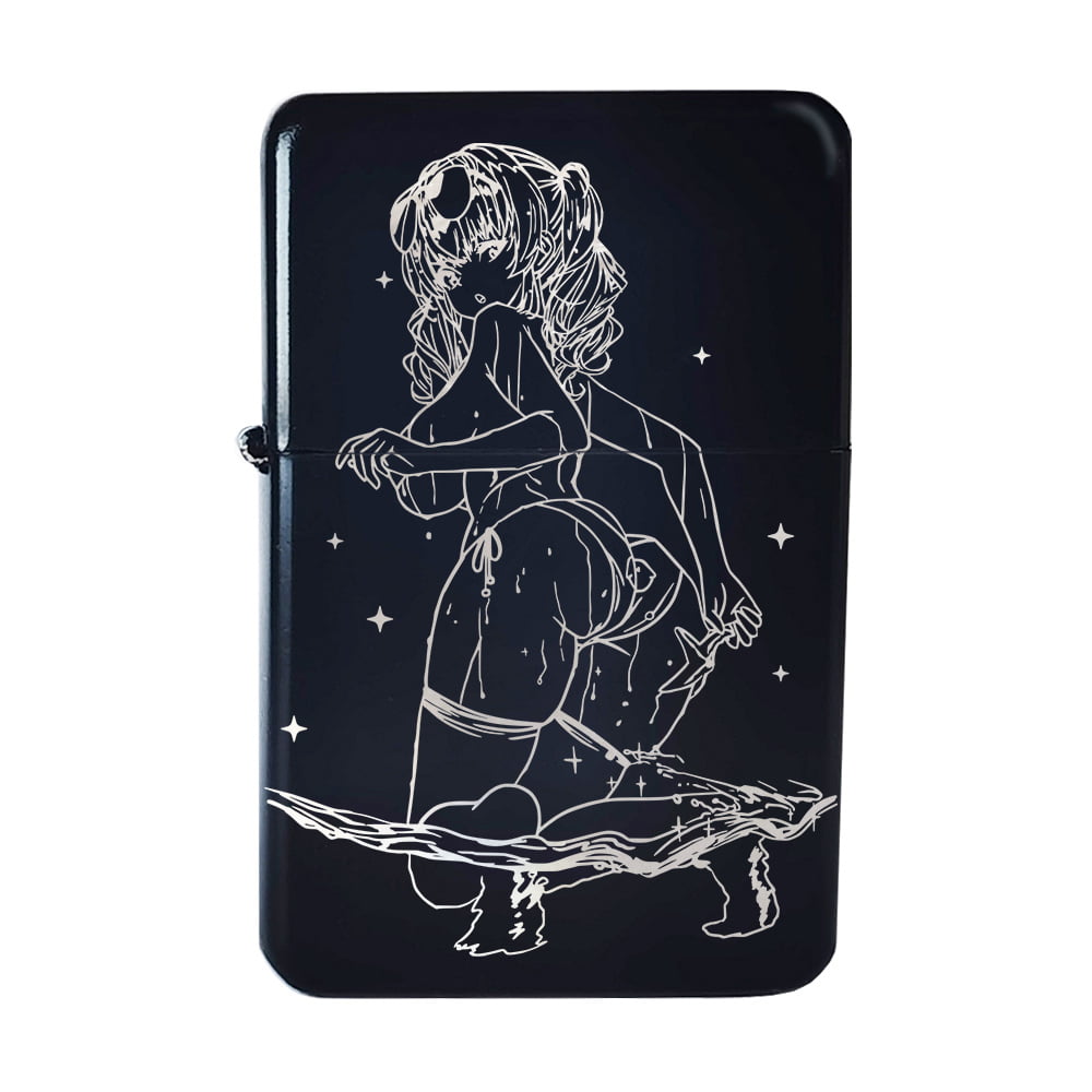 Black Steel copy Fuel Lighter - Anime Starfish - Image 1