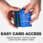 RFID Metal Wallet - Blue Eyes Anime Art - Image 2