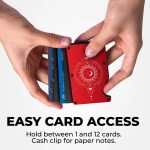 RFID Metal Wallet – Crystal Sun - Image 2