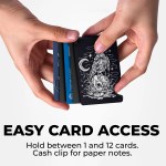 RFID Metal Wallet - Raven Skull - Image 2