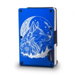 RFID Metal Wallet - Wolf Moon