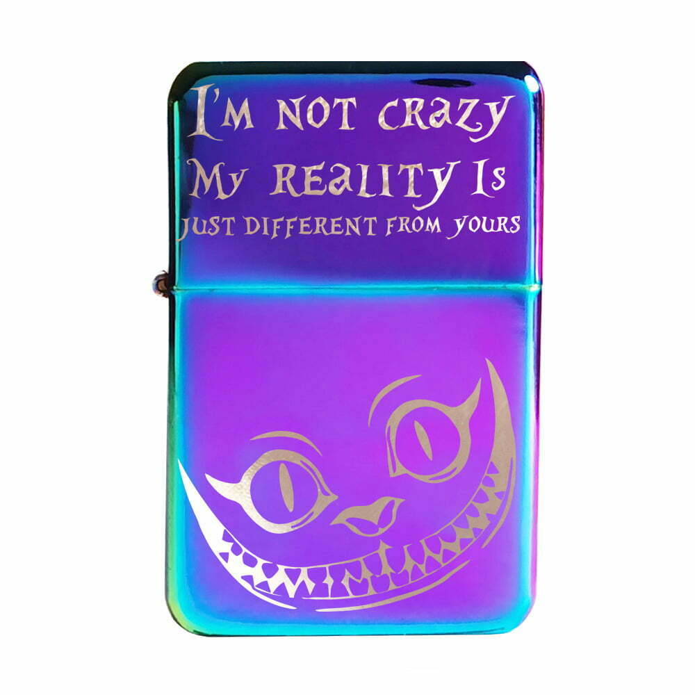 Rainbow Steel Fuel Lighter - Alice in Wonderland - Image 1