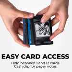 RFID Metal Wallet - Red Eyes Black Dragon - Image 2